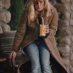 Beth Dutton Yellowstone Kelly Reilly Brown Coat