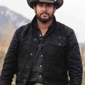 Rip Wheeler Yellowstone Season 6 Cole HauserBlack Jacket And Hat
