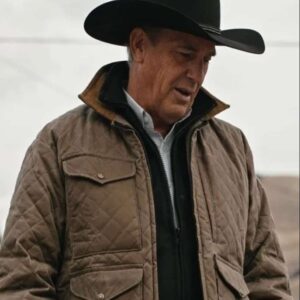 John Dutton Yellowstone Season 5 Part 2 Kevin Costner Quilted Jacket