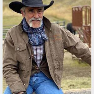 Forrie J. Smith Yellowstone Lloyd Brown Leather Jacket