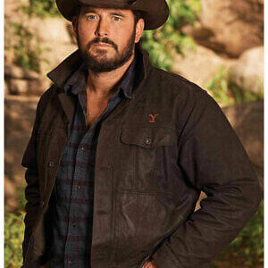 Rip Wheeler Yellowstone Season 4 Cole Hauser Black Jacket