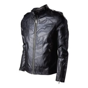 Batman Arkham Knight Black Leather Jacket DC Superheroes Edition